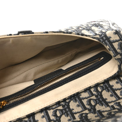 Christian Dior Oblique Saddle Bag Blue 5 of 10