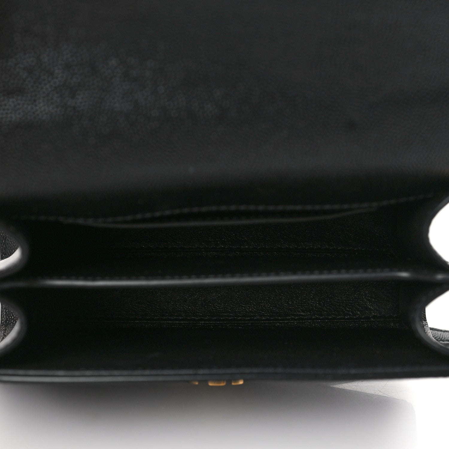 Saint Laurent Grain de Poudre Mini Classic Monogram Cassandra Top Handle Black 5 of 8