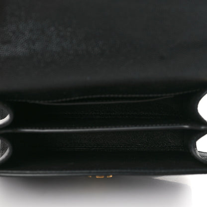 Saint Laurent Grain de Poudre Mini Classic Monogram Cassandra Top Handle Black 5 of 8