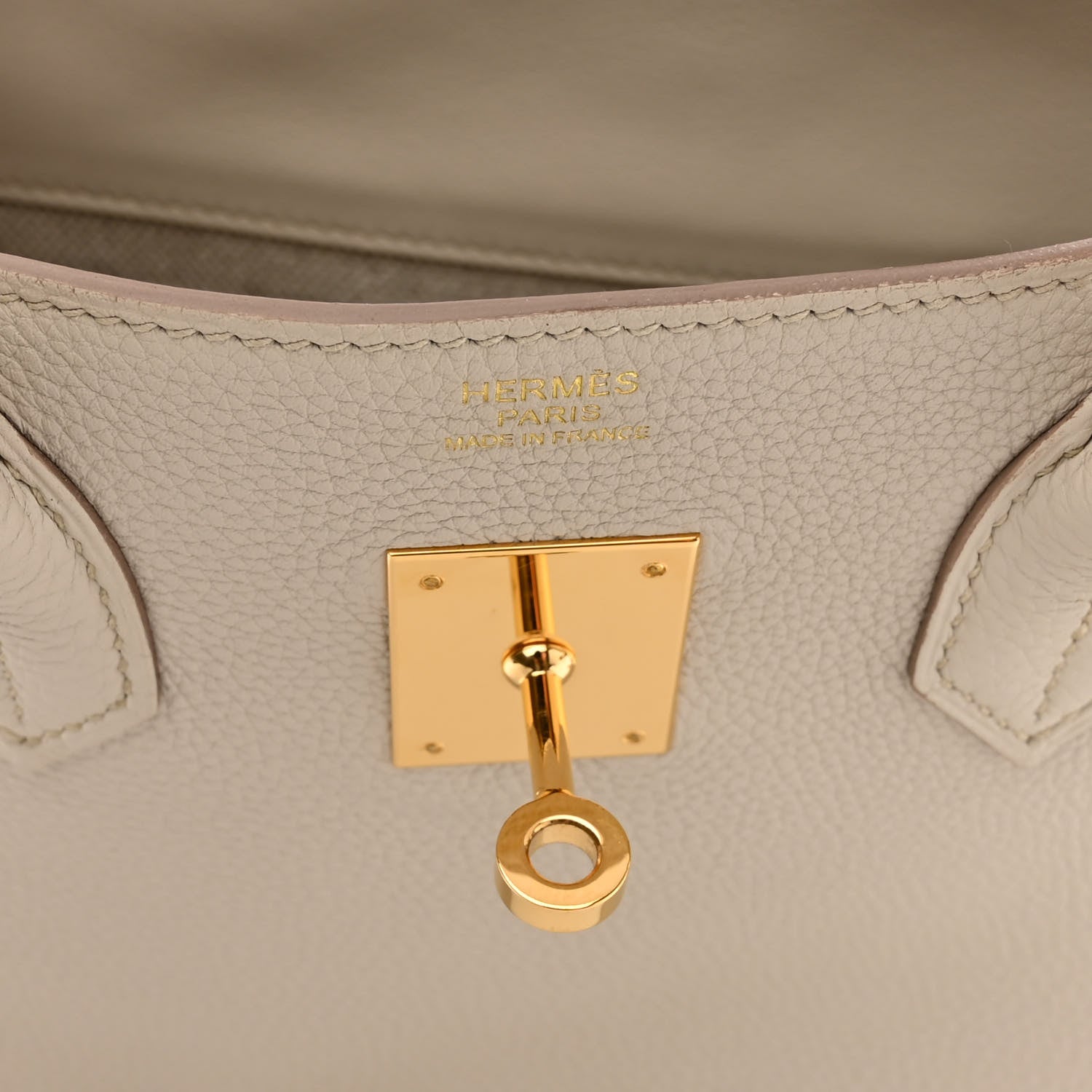 Hermes Togo Swift Canvas 3 in 1 Birkin 30 Craie 12 of 17