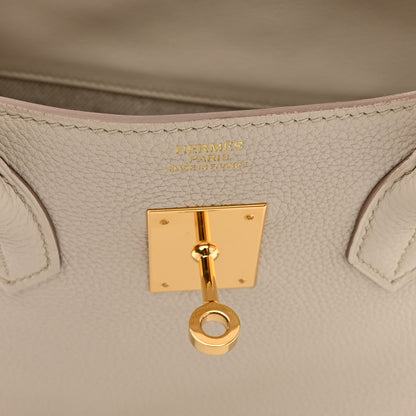 Hermes Togo Swift Canvas 3 in 1 Birkin 30 Craie 12 of 17