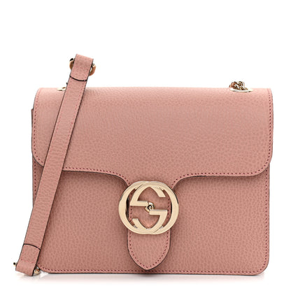 Gucci Dollar Calfskin Small Interlocking G Shoulder Bag Soft Pink 1 of 9