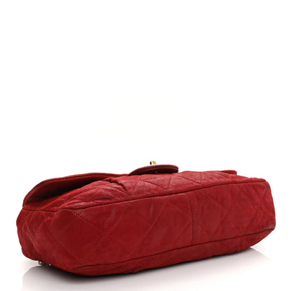 Chanel Iridescent Calfskin Large Chic Quilt Flap Red 4 of 12