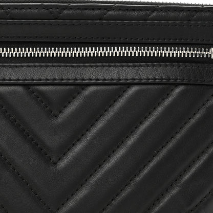 Chanel Lambskin Chevron Quilted Waist Belt Bag Black 8 of 11