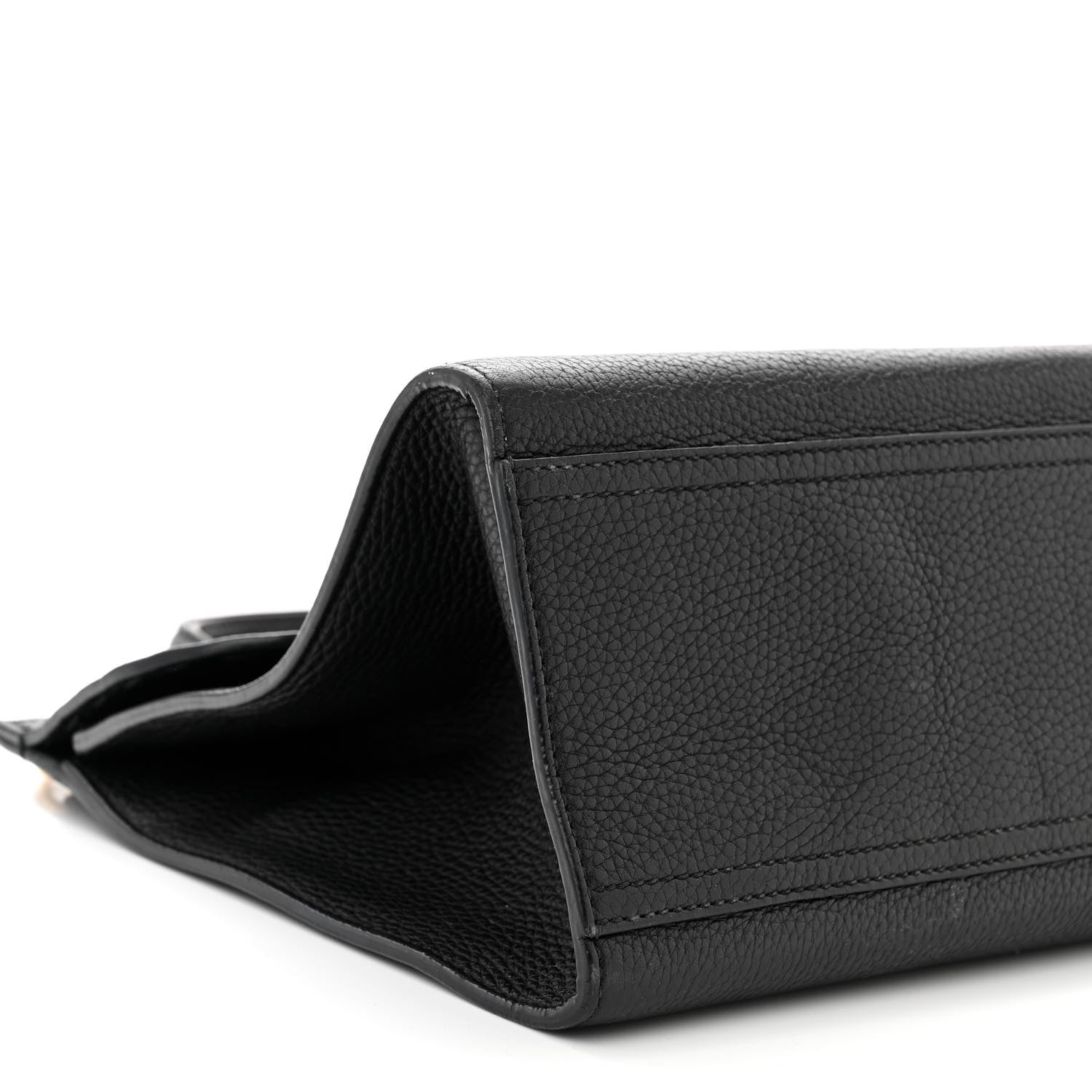 Gucci Calfskin Small GG Marmont Top Handle Bag Black 9 of 14