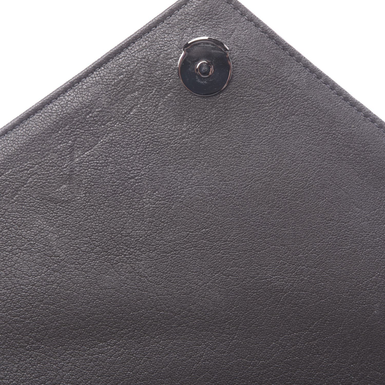 Saint Laurent Sheepskin Matelasse Chevron Monogram Large College Satchel Dark Asphalt 14 of 16