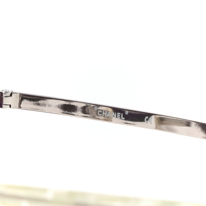 Chanel Shield Runway Sunglasses 71158 Silver Red 6 of 8