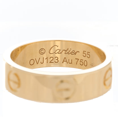 Cartier 18K Yellow Gold 5.5mm LOVE Ring 55 7.25 4 of 5