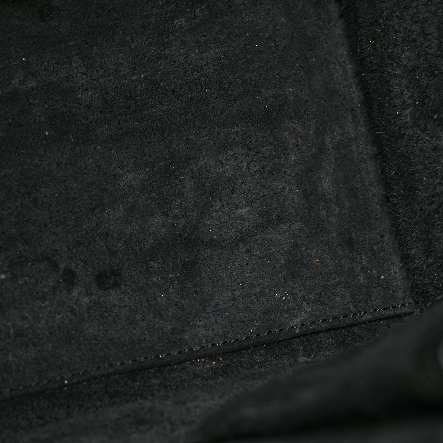 Drummed Calfskin Micro Luggage Black