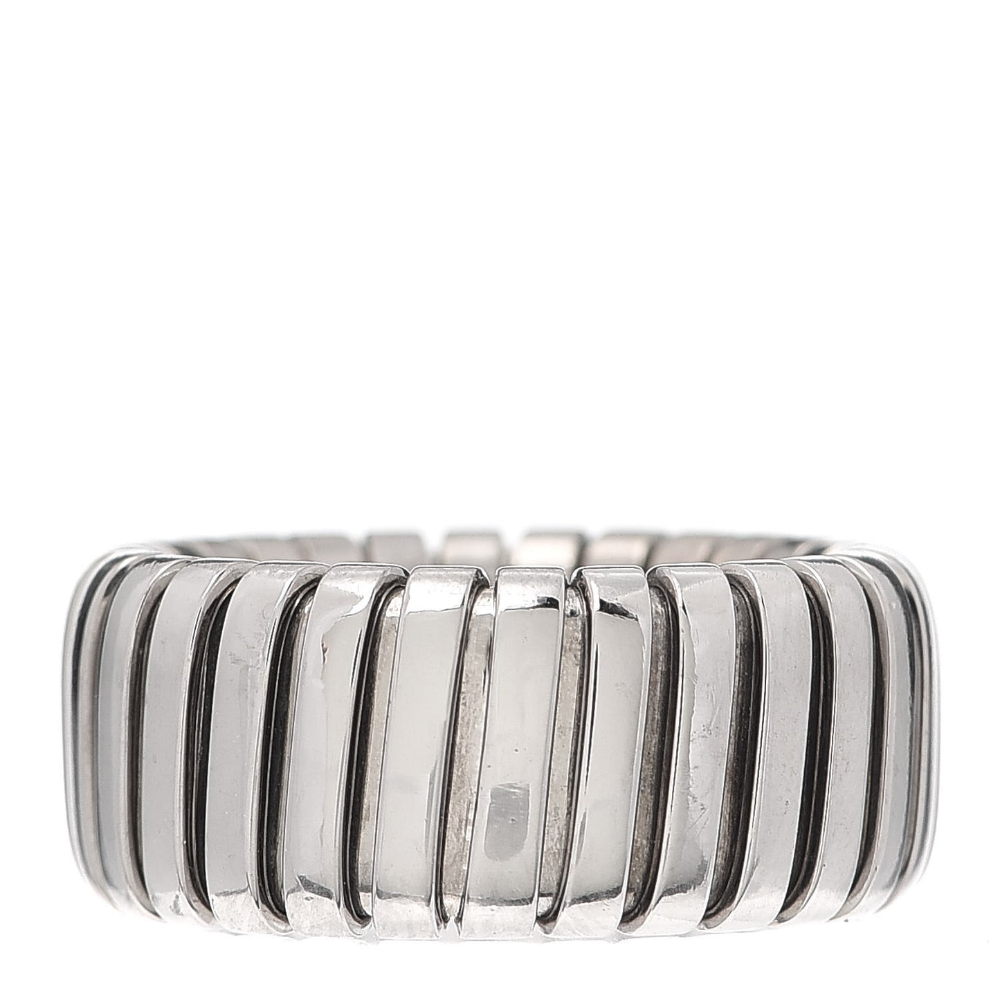 18K White Gold Tubogas Band Ring 52 6