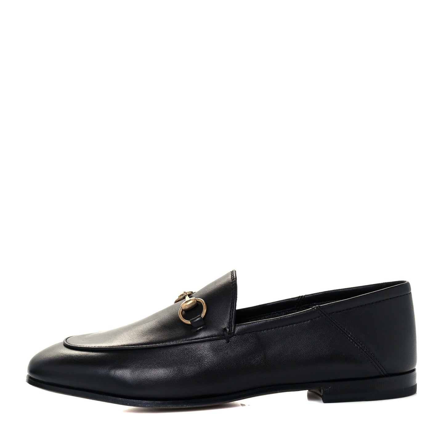 Lambskin Womens Brixton Horsebit Loafers 37 Black