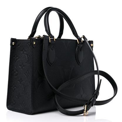 Louis Vuitton Empreinte Monogram Giant Onthego PM Black 3 of 10