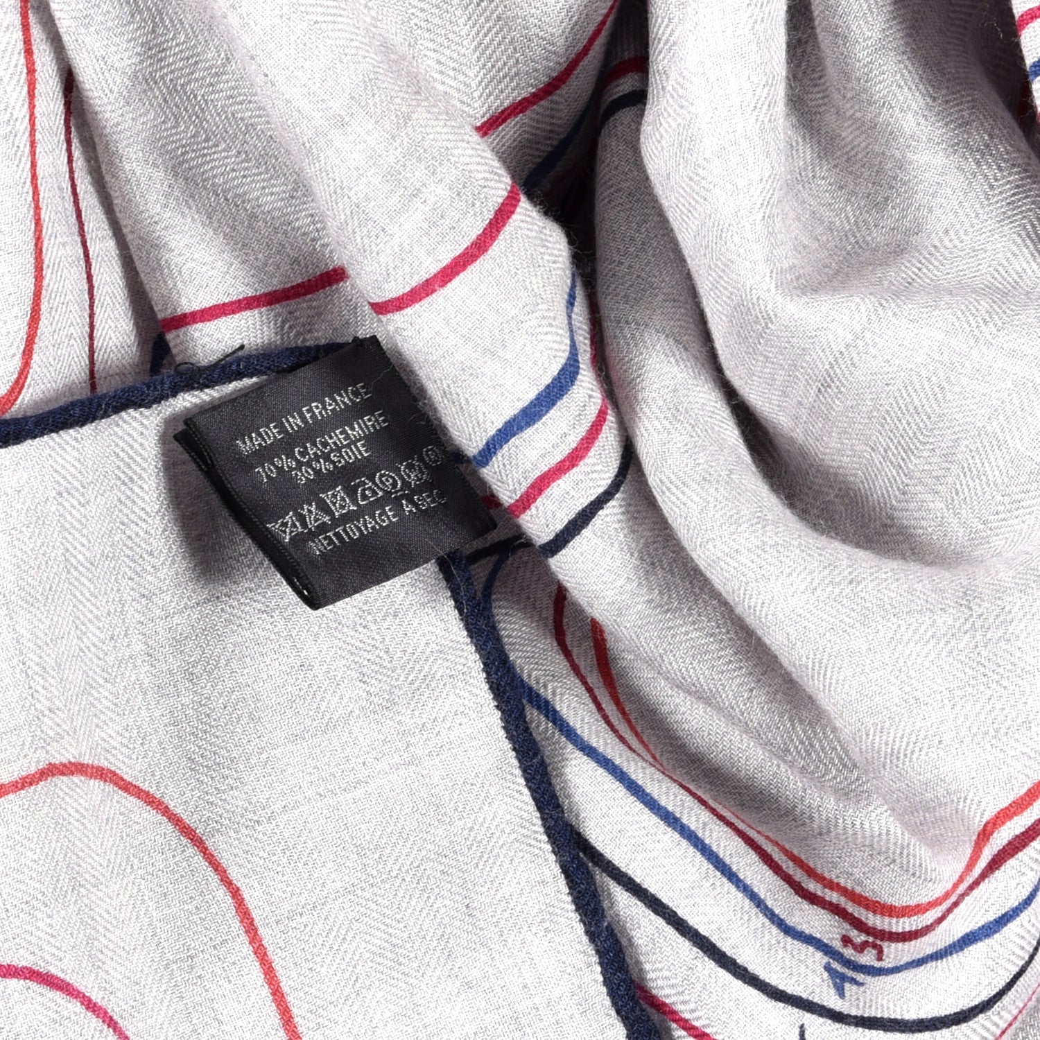 Hermes Cashmere Silk Pegase Paysage Shawl 140 4 of 5