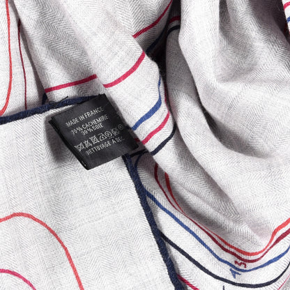 Hermes Cashmere Silk Pegase Paysage Shawl 140 4 of 5