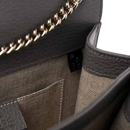 Gucci Dollar Calfskin Small Interlocking G Shoulder Bag Loess 8 of 10