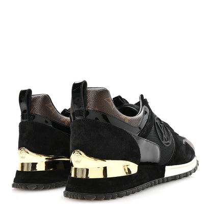 Louis Vuitton Suede Monogram Run Away Sneakers 40 Black 5 of 8