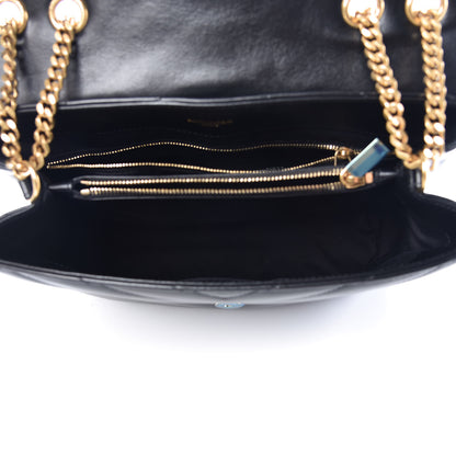 Saint Laurent Calfskin Y Quilted Monogram Medium Loulou Chain Satchel Black 5 of 10