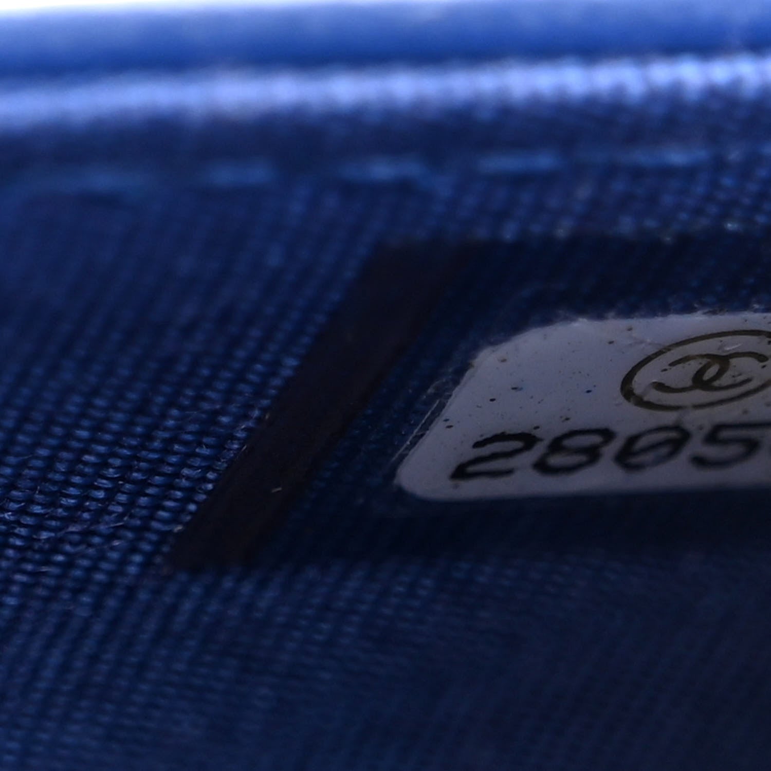 Chanel Caviar Quilted Boy Wallet On Chain WOC Blue 7 of 12
