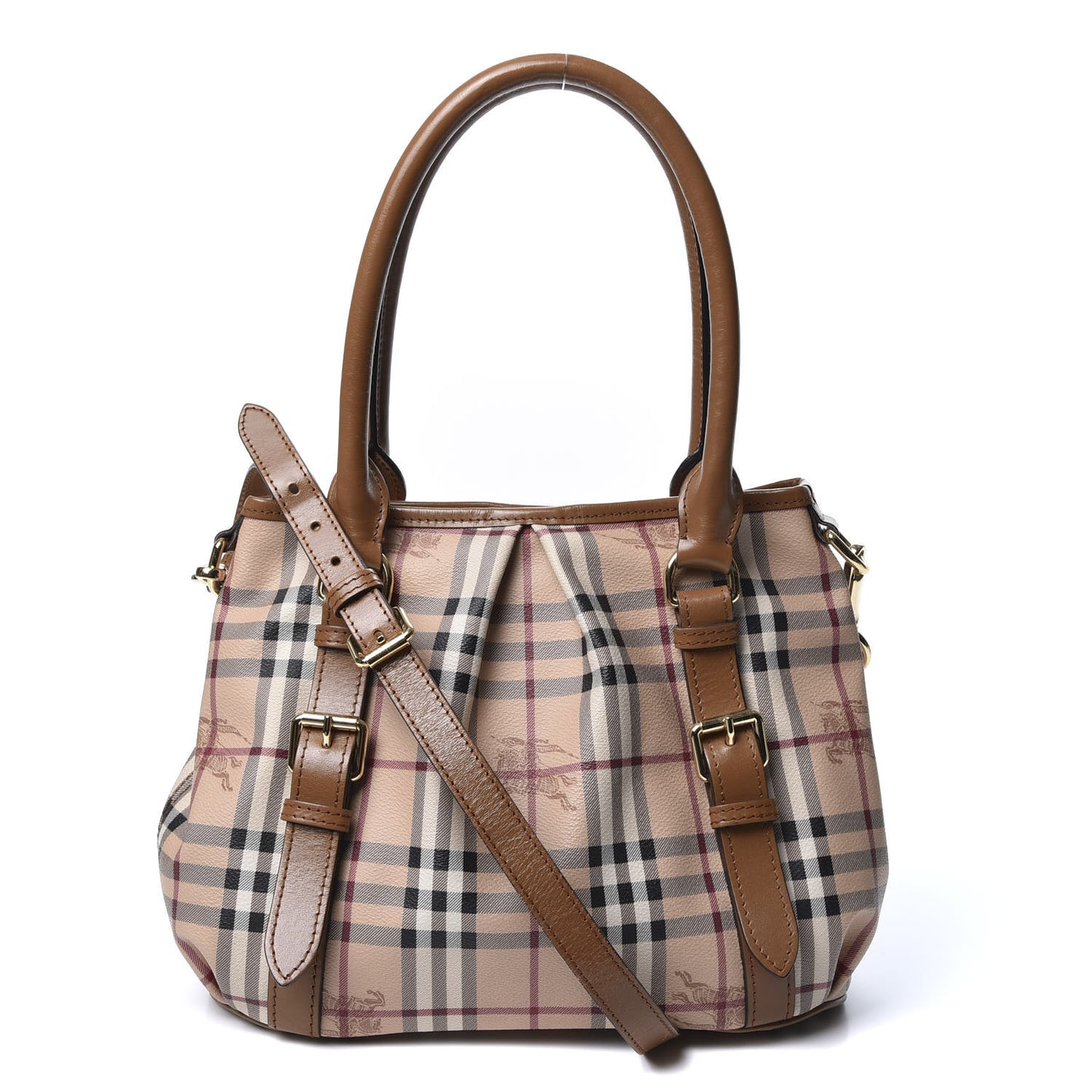 Haymarket Check Small Northfield Tote Mid Camel