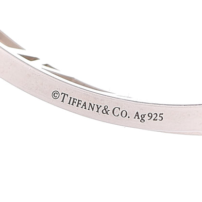 Tiffany Sterling Silver Narrow Atlas Open Bangle Bracelet 4 of 4
