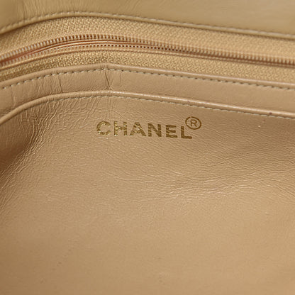 Chanel Lambskin Vertical Quilted Jumbo Single Flap Beige 5 of 20