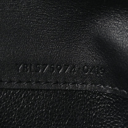 Saint Laurent Patent Grain De Poudre Matelasse Chevron Monogram Zipped Two-Part Wallet Royal Blue 8 of 10