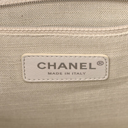 Chanel Mixed Fibers Small Deauville Tote Light Blue 6 of 10