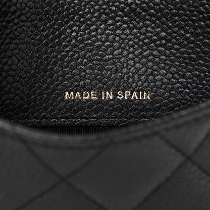 Chanel Caviar Quilted Medium Flap Wallet Black 7 of 8