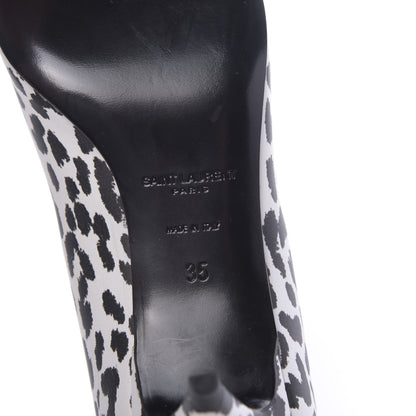 Saint Laurent Soft Calfskin Baby Cat Paris 50 Pumps 35 Bianco White Black 8 of 8