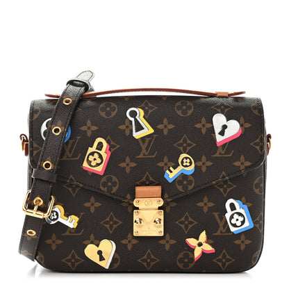 Louis Vuitton Monogram Love Lock Pochette Metis 1 of 12