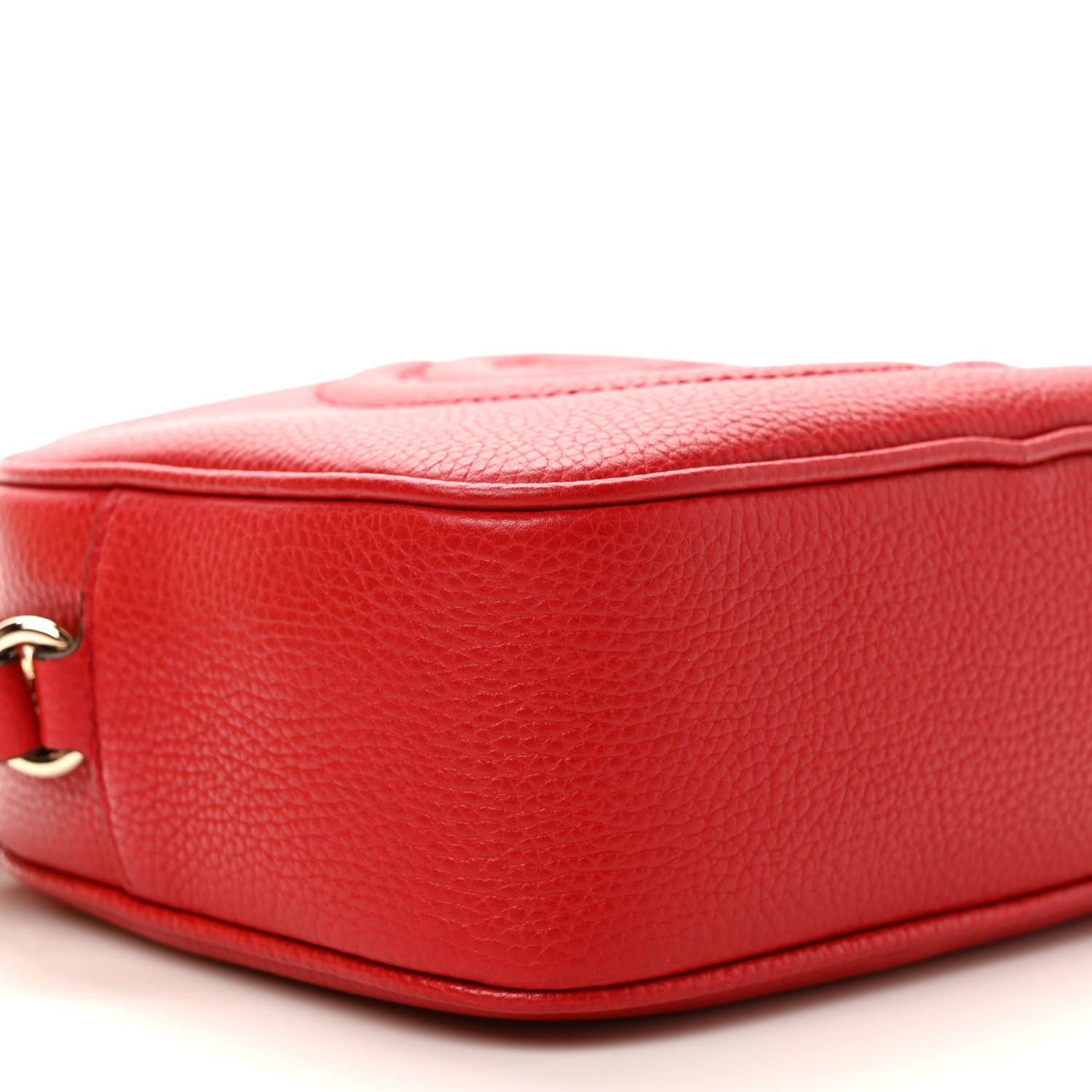 Gucci Pebbled Calfskin Small Soho Disco Bag Tabasco Red 8 of 10