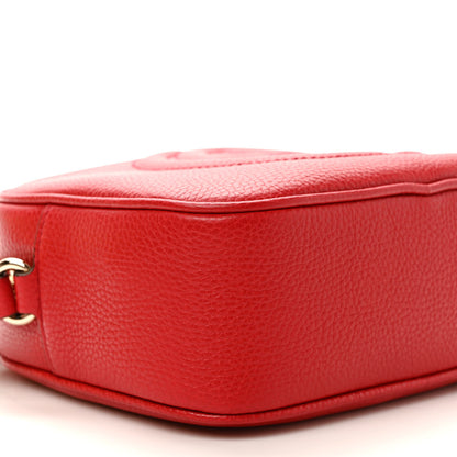 Gucci Pebbled Calfskin Small Soho Disco Bag Tabasco Red 8 of 10