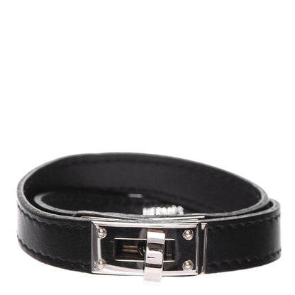 Hermes Swift Kelly Double Tour Bracelet S Black 1 of 6