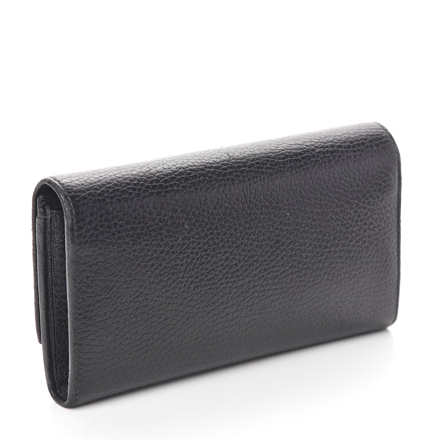 Dollar Calfskin GG Marmont Continental Wallet Black