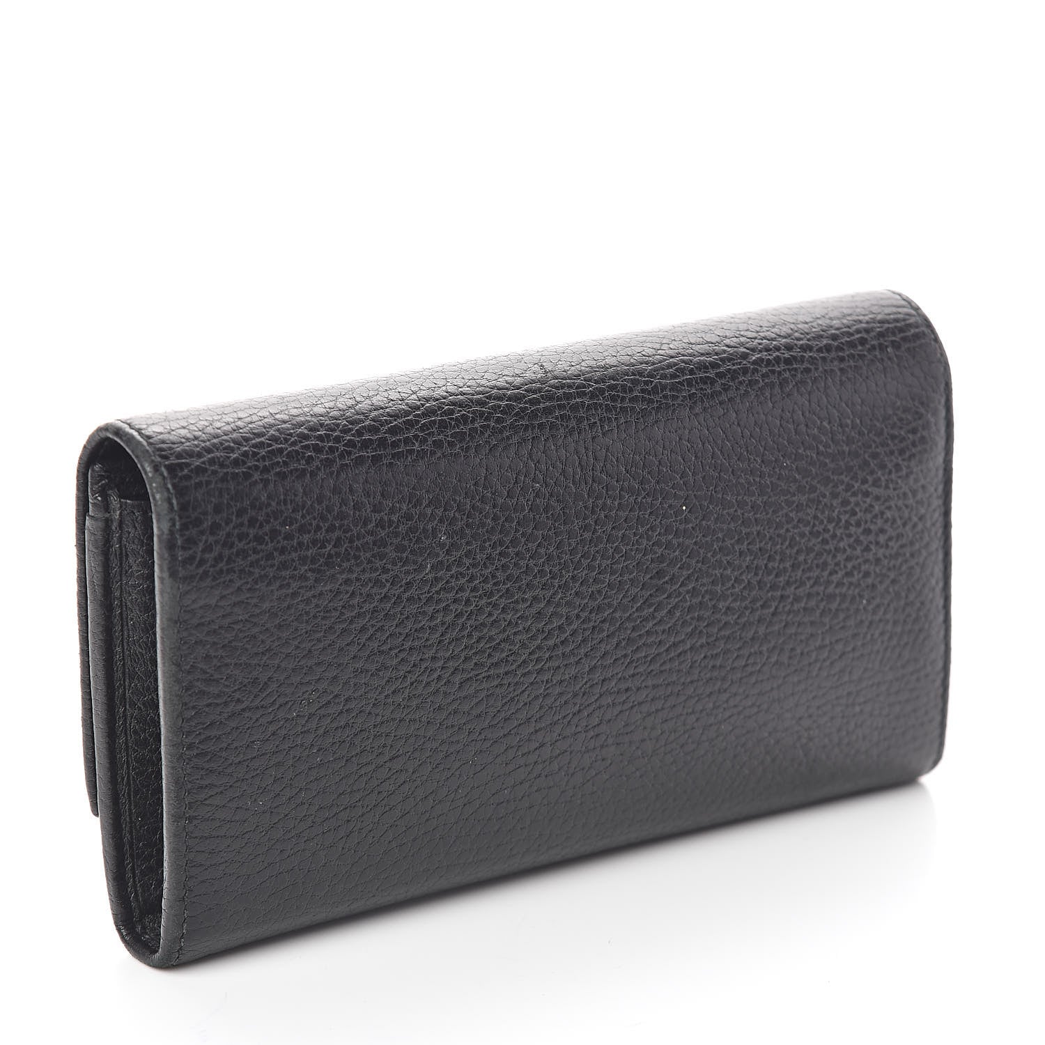 Gucci Dollar Calfskin GG Marmont Continental Wallet Black 3 of 6