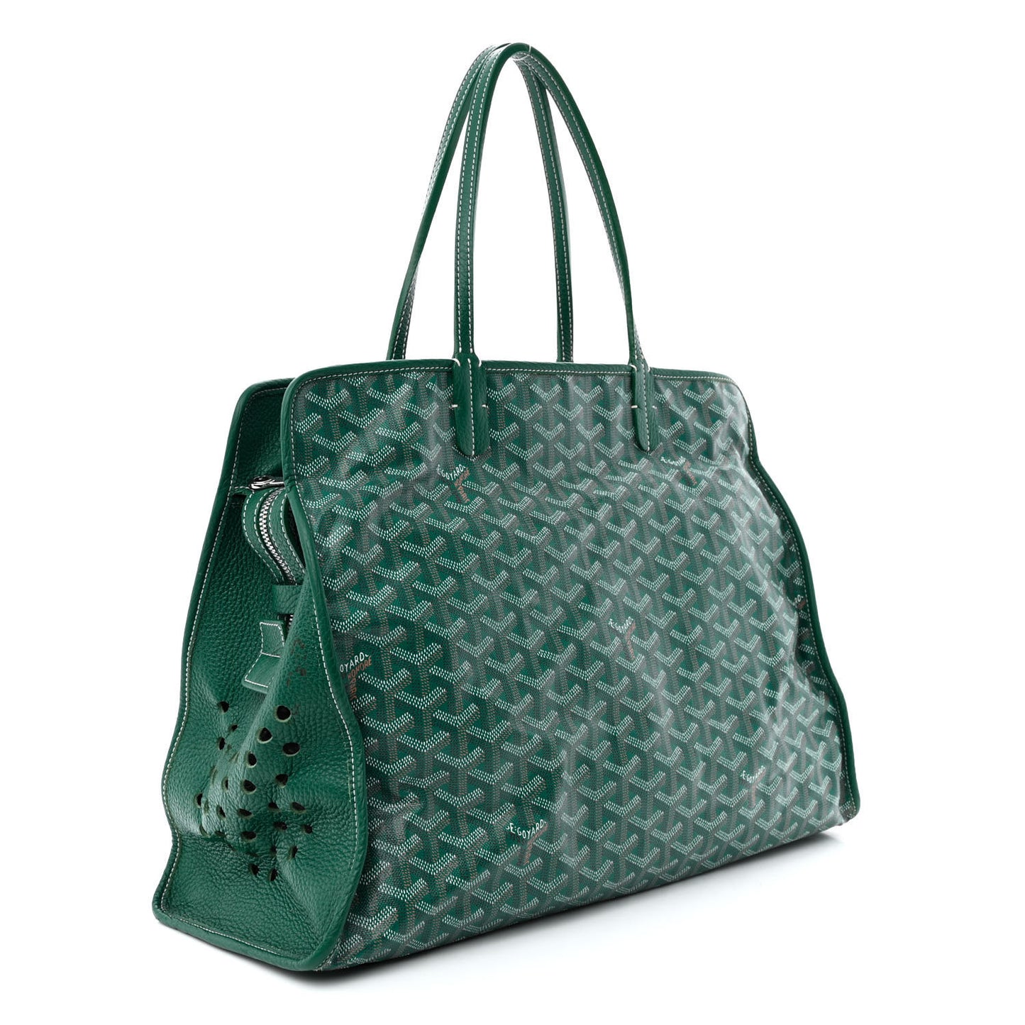 Goyardine Sac Hardy Pet Carrier PM Green
