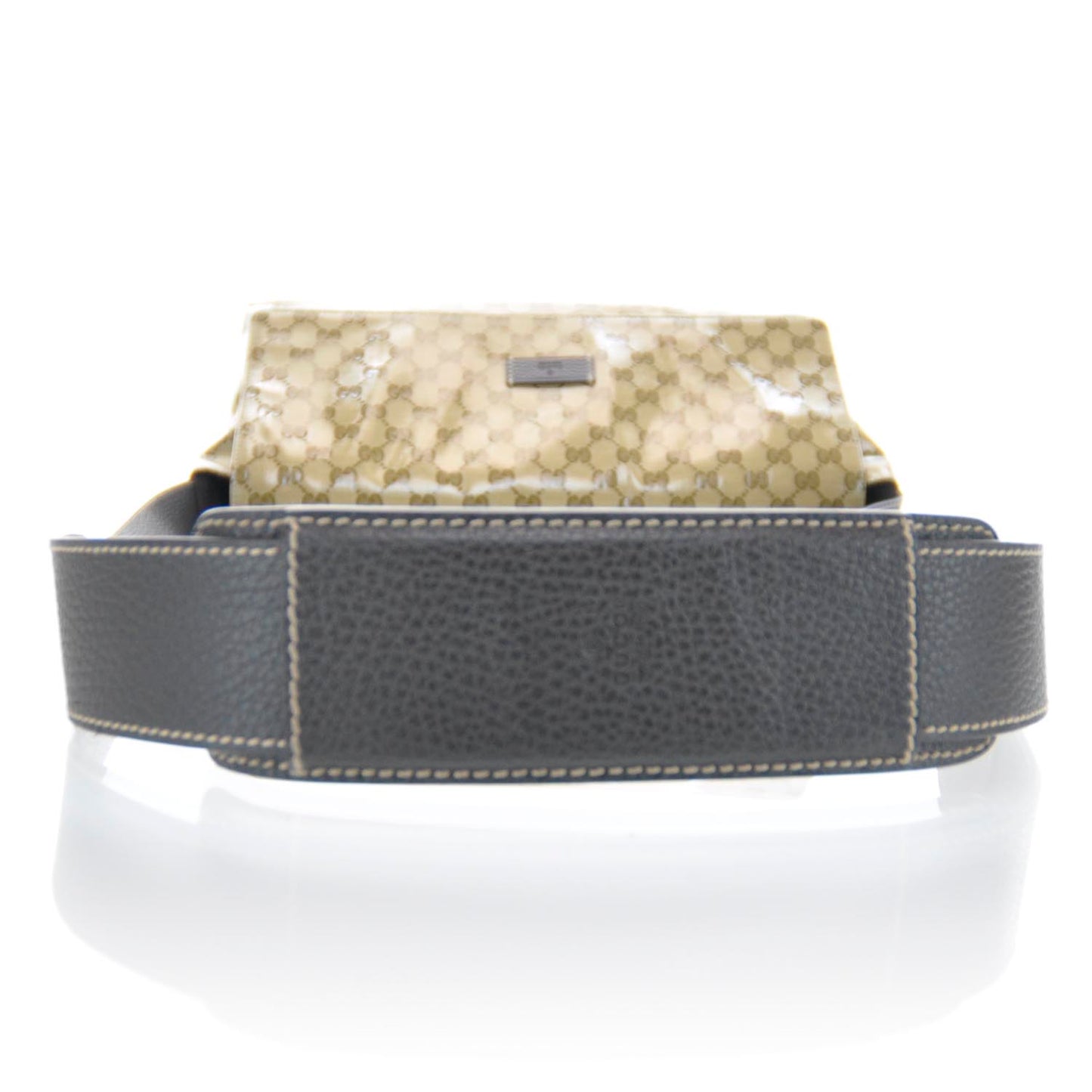 Crystal Monogram Flap Messenger Bag Beige Ebony