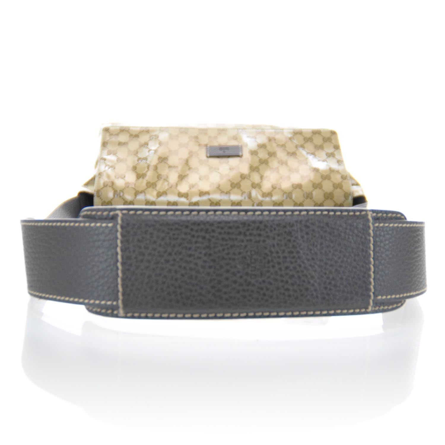Gucci Crystal Monogram Flap Messenger Bag Beige Ebony 5 of 15