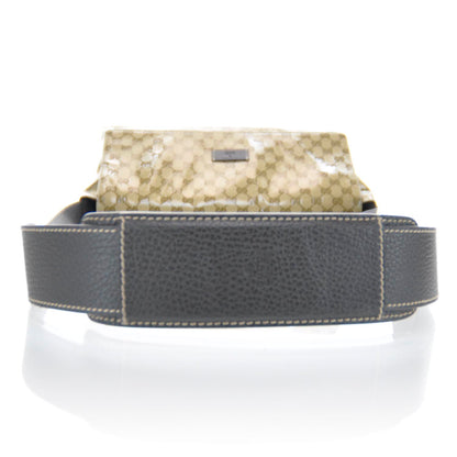 Gucci Crystal Monogram Flap Messenger Bag Beige Ebony 5 of 15
