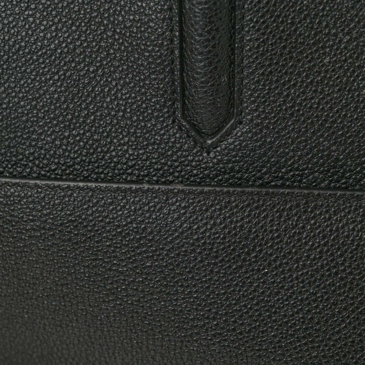 Saint Laurent Grained Calfskin Small Cabas Rive Gauche Black 21 of 22