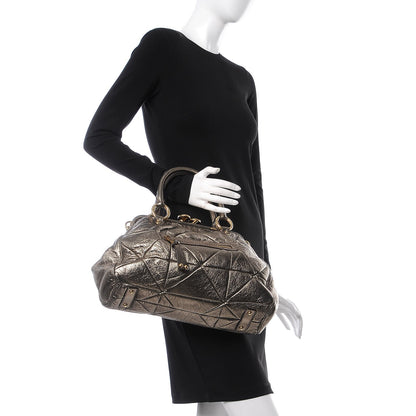 Marc Jacobs Metallic Calfskin Patchwork Stam Bronze 2 of 11