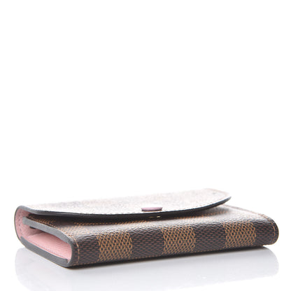 Louis Vuitton Damier Ebene Rosalie Coin Purse Rose Ballerine 4 of 8
