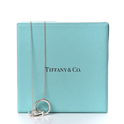 Tiffany Sterling Silver 1837 Interlocking Circles Pendant Necklace 7 of 7