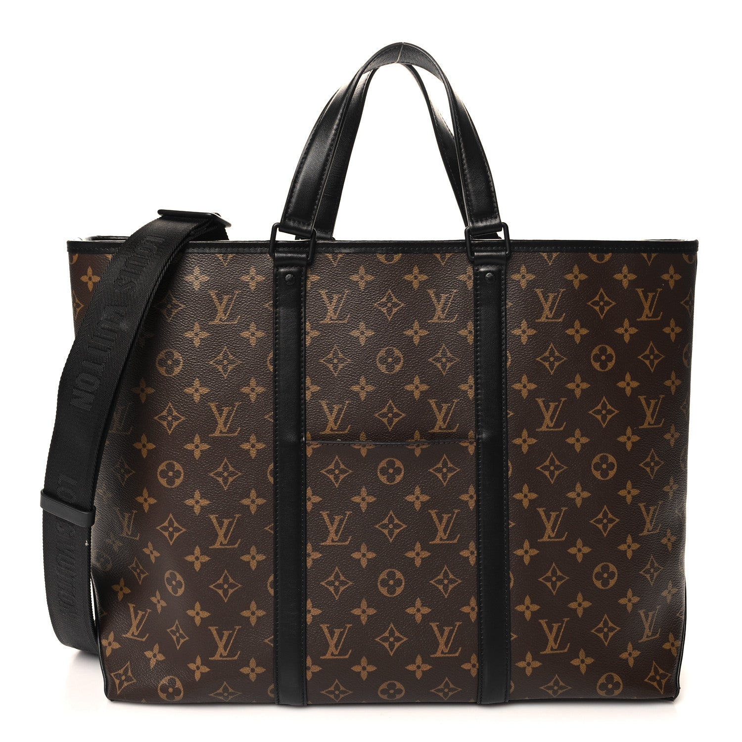 Louis Vuitton Monogram Macassar Weekend Tote GM 1 of 10