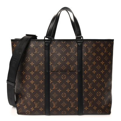 Louis Vuitton Monogram Macassar Weekend Tote GM 1 of 10