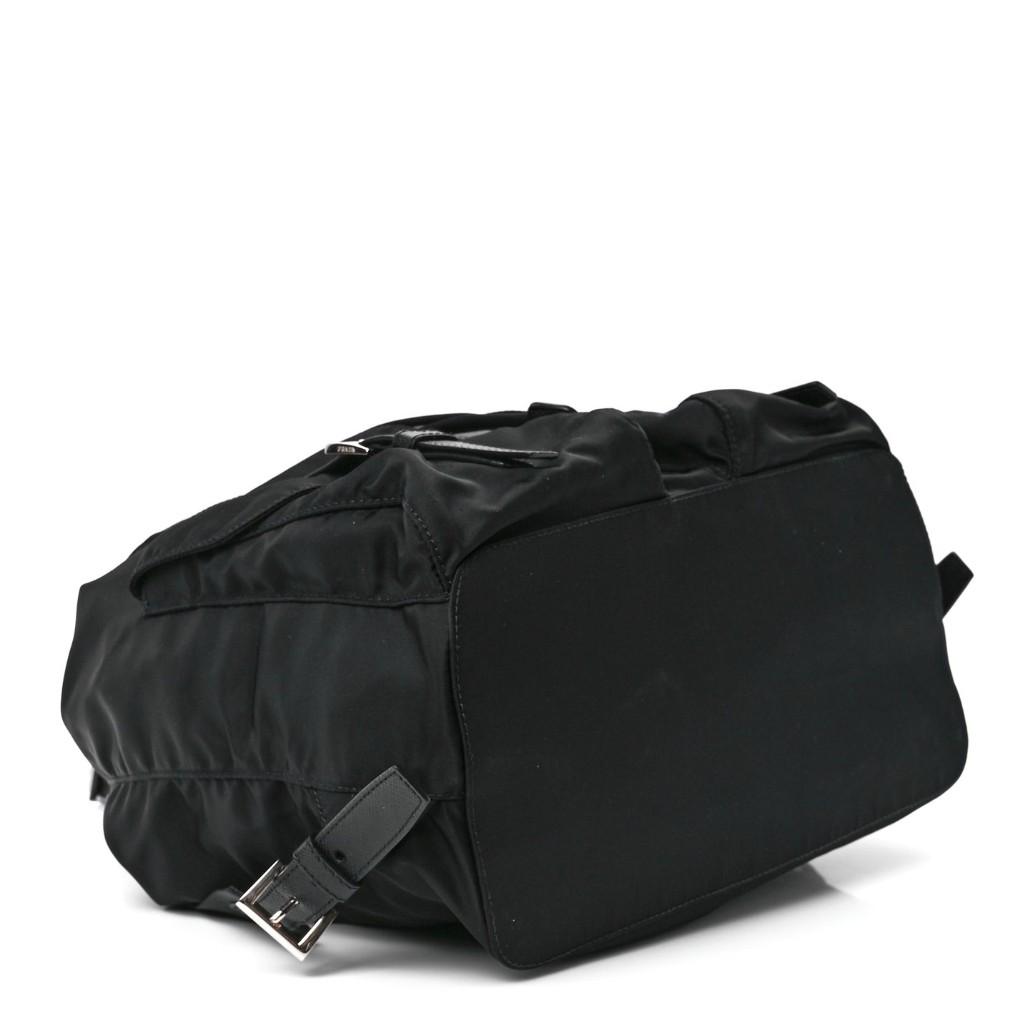 Tessuto Nylon Saffiano Medium Backpack Black
