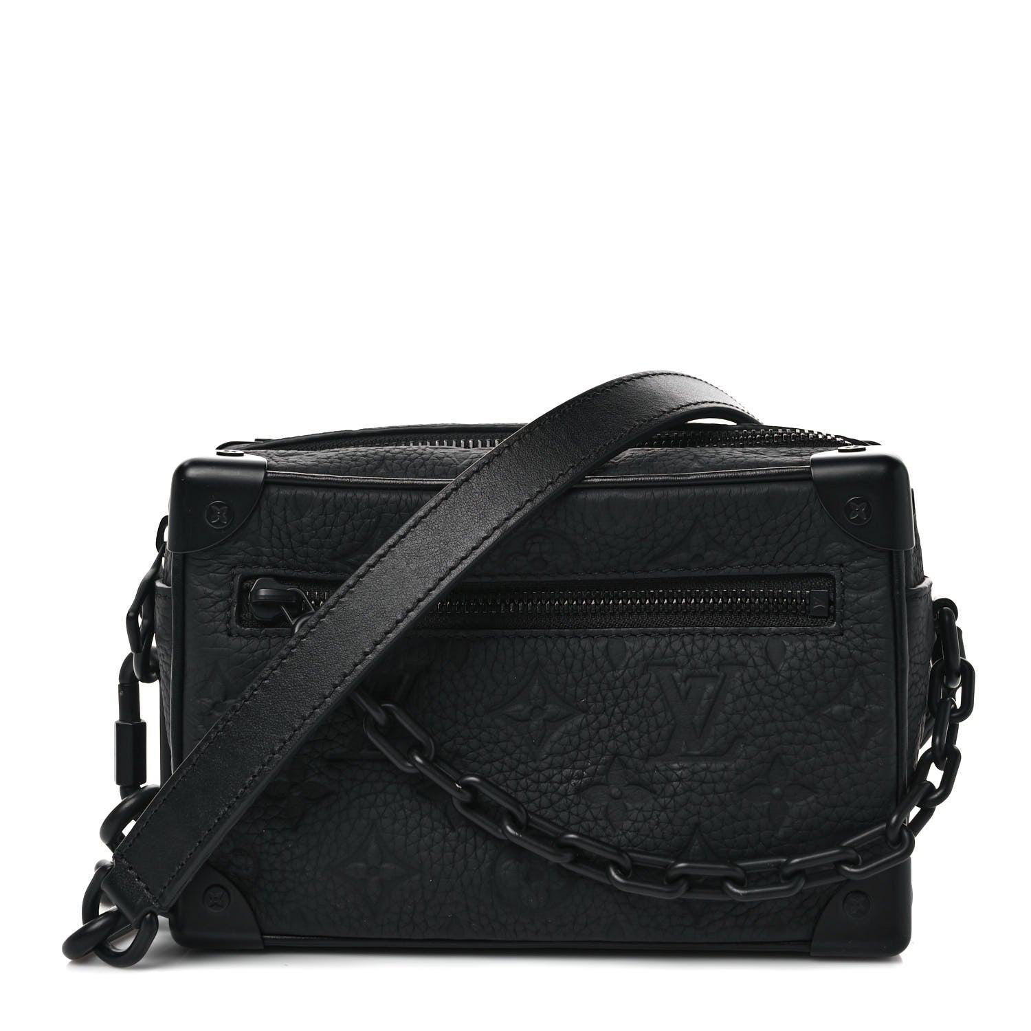 Louis Vuitton Taurillon Monogram Mini Soft Trunk Black 1 of 8