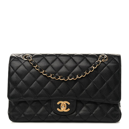 Chanel Caviar Quilted Medium Double Flap Black 1 of 12