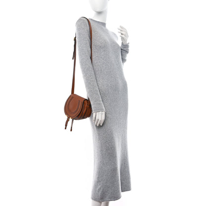 Chloe Grained Calfskin Small Marcie Saddle Bag Tan 2 of 11