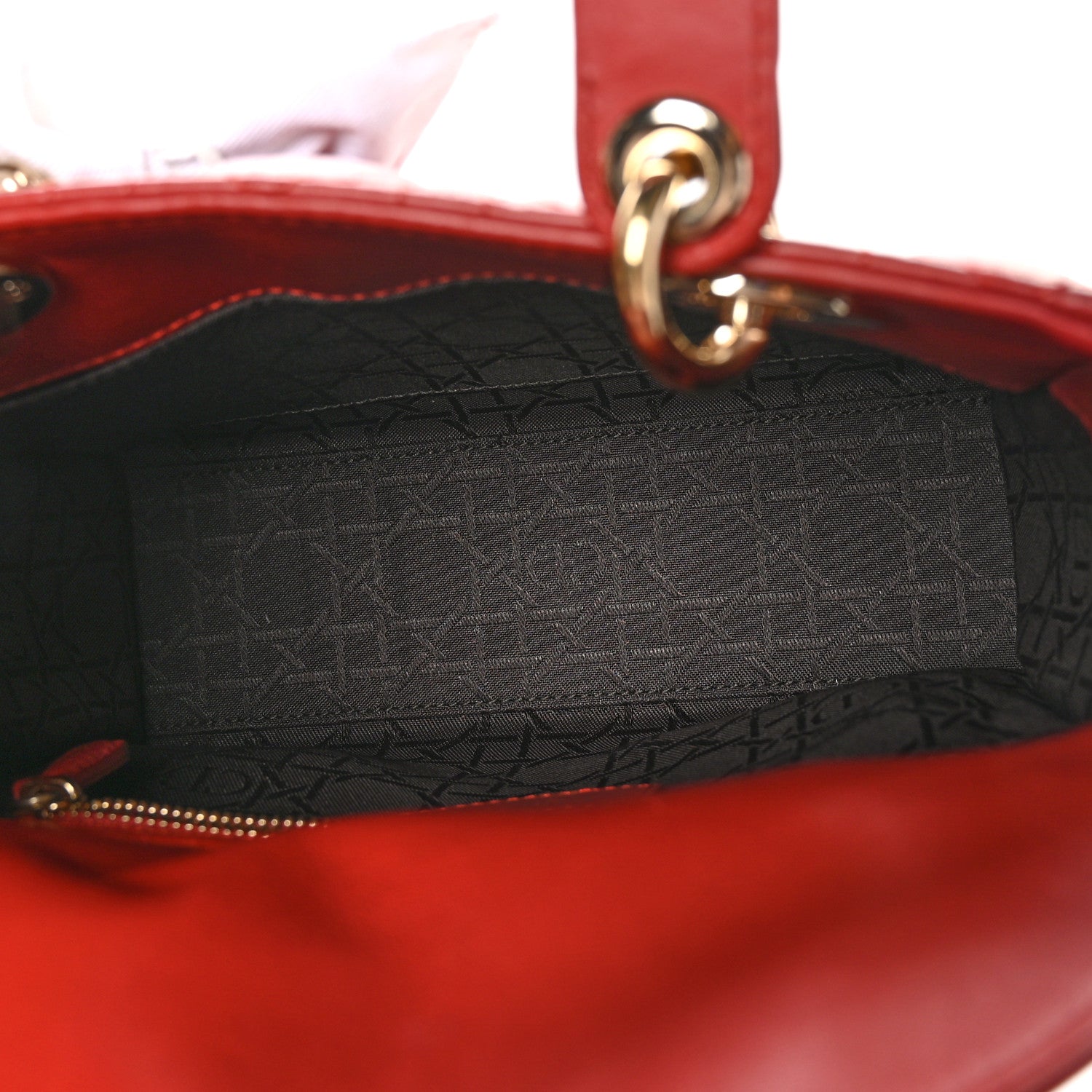 Christian Dior Lambskin Cannage Small Lucky Badges My Lady Dior Red 5 of 12